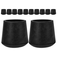 60Pcs Black Universal Rubber Foot Pads Trampoline Leg Caps Replacement