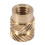 400Pcs M3 Thread Knurled Brass Threaded Heat Set Heat Resistant Insert Embedment Nut for 3D Printer 2