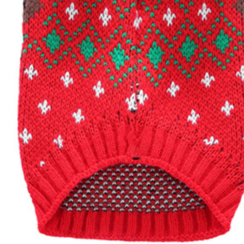 Hund Elch Pullover Rot XXL Polyester Herbstmode 2