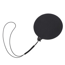 Leather Lens Cap Sticker 7cm Cover with 18cm Anti Lost Rope for Instant Camera