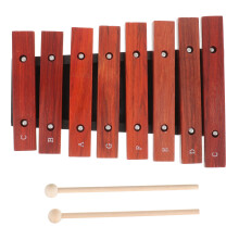 2Pcs Beginner Wooden Xylophone for Children Durable with Mallets