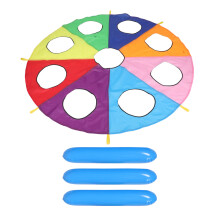 2Sets Kleurrijke Toddler Parachute 210T Polyester Voor Kleuters Spelen