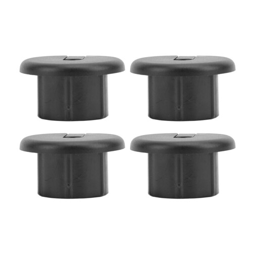 4PCS ABS Cable Grommet Sleeve for 1 Inch Rectangular Satellite V2 Black 2