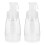 10Pièces Bouteille Poudre Transparent Réutilisable Polyvalent 3