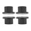 4PCS ABS Cable Grommet Sleeve for 1 Inch Rectangular Satellite V2 Black 14