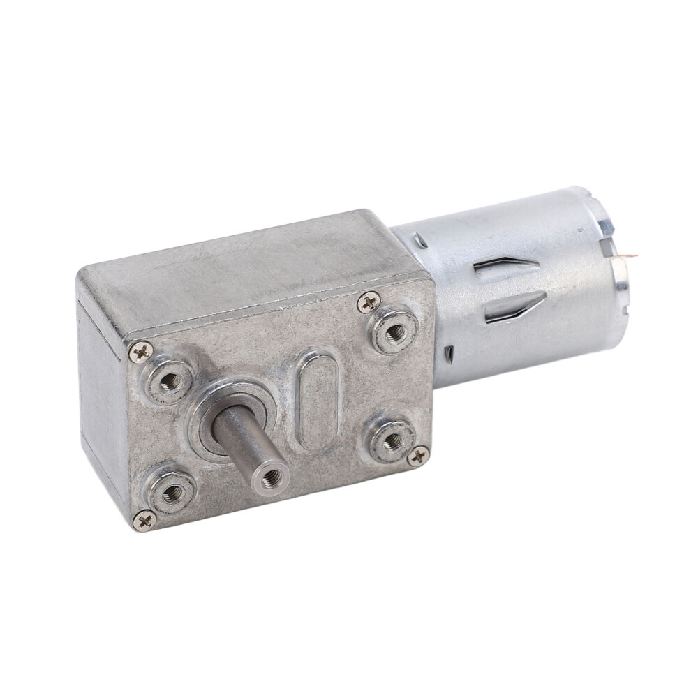 Small Dc Worm Gear Motor 4632 370 Aluminum Brass Double Shaft 24V 10Rpm 4991389813366