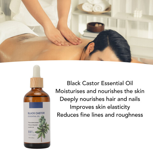 Schwarzes Rizinus-Ätherisches Öl 100ml für Massage & Spa 2