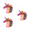 3Stk Make-Up Set Für Damen Cartoon Design Borsten 8