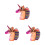 3Stk Make-Up Set Für Damen Cartoon Design Borsten 10