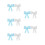 10Stk Auto Bowknot Wasserdichter Bunter Stil 8