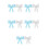 10Stk Auto Bowknot Wasserdichter Bunter Stil 10