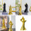 Couple Sculpture,Modern Abstract Resin-Black characters 3