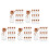 5Sets Mini Glasflaschen Mit Kork, Transparent, Für Und DIY 4