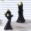 Couple Sculpture,Modern Abstract Resin-Black characters 5