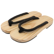 2Paare Japanische Männer Geta Clogs Holz Sandalen Hautfreundlich