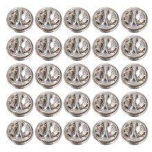 400Stk Anstecker Rückseiten Silber Für DIY Broschen Schmuck