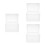 3Pcs Transparent Cd Sleeves Storage Boxes PP Disc Holder 10