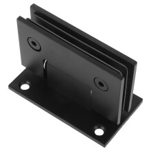 2Sets Rvs Douchedeur Scharnieren Zwart Sterk Voor Frameloos