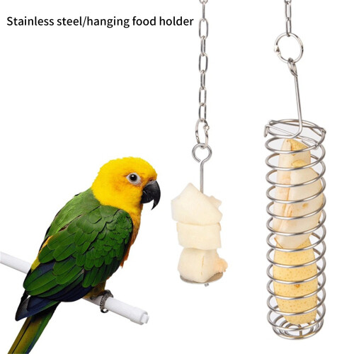 2pcs Stainless Steel Chicken Foraging Stimulators Hanging-L 2