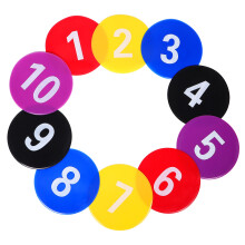 10Pièces Marqueurs Rond Tpe Pour Gym Enfants Multicolores Outdoor