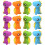 144Pcs Mini Dinosaur Erasers for Kids Bulk Assorted Color Safe Rubber 1