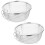 4Pièces Panier Friture Acier Pliable Argenté 1