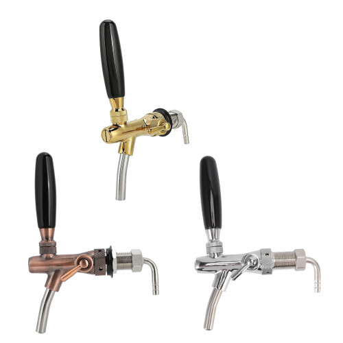 Bierhahn mit 5/8-Zoll-Gewinde aus Messing mit-Gold 1
