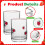 14 Ounces Transparents Juice Cup with Embossed Designs for-2 7