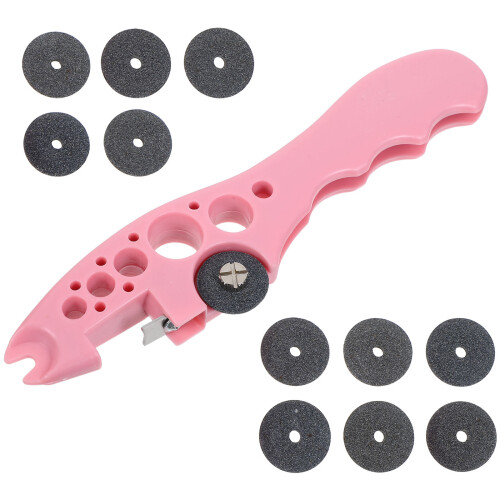 1Set Compact Pink Plastic Ampoule Bottle Opener Tool for Easy Opening