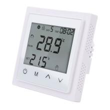 Intelligentes Fußbodenheizungsthermostat mit Touchscreen-Controller AC85V‑250V 16A weiß