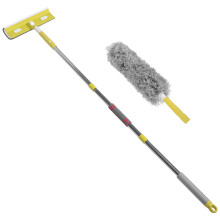 3Sets Multipurpose Dust Brush and Window Wiper for Home Use