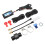 4-in-1 Motorcycle Thermometer Gauge LCD Digital 18