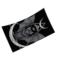 Large Microfiber Beach Towel with Bat Print 160x80cm for Pool & Swim