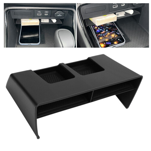 Center-Console-Organizer-Box für CR-V 2023-2024, ABS + Silikon