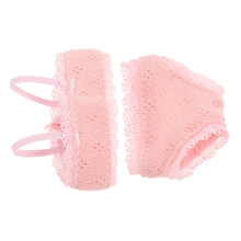 1Ensemble Sous-Vêtements En Dentelle Rose Élastique Décoratifs