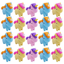80St Mini Gum Voor Kinderen Multikleur Unicorn En Draagbaar