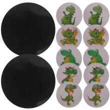 60Pièces Stickers Formation Potty PVC Colorés Changement Température
