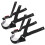 8Pièces Accessoire Casque Noir De Menton Ajustable Robuste 1