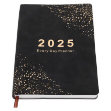 4Pièces Planner Noir En PU Pour Organisation Quotidienne Et