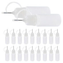 100Pièces Bouteilles De Colle Blanches PP Avec Embout Aiguille Précis