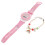 5Ensembles Enfants Ajustables Silicone Rose Motif 1