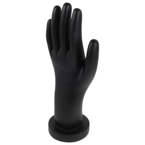 4Pièces Mannequin Main Noire PVC Multifonction Pour Bijoux Décor