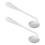 6Pièces Couverts Ergonomiques Argentés Maison Poids Polyvalents 1