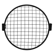 4Pièces Grille Métal Rétro Protection Phare Noire