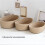 Bottiglia in Bamboo e Cotone per Snack e Cosmetici, 20cm M 5