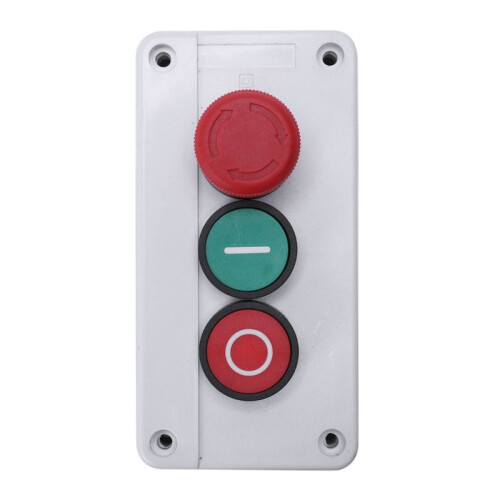 5X NC Emergency Stop NO Red Green Momentary Push Button  Station 600V 10A 2