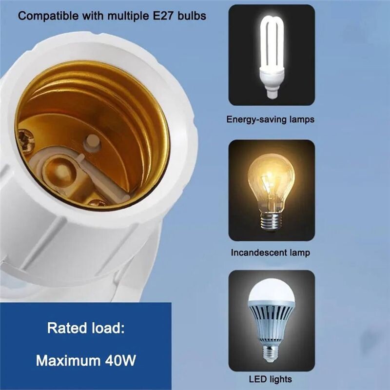 Adaptateur de Douille D'Ampoule Intelligente E27 avec Détecteur de ...