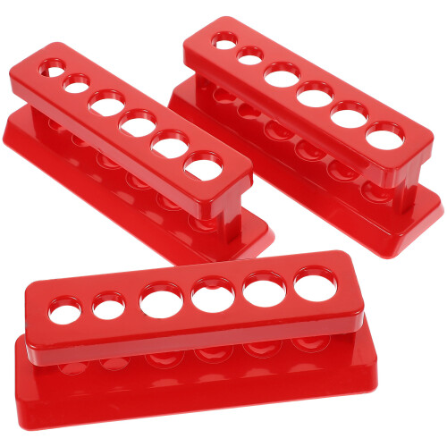 18Stk Reagenzglasorganizer Rot Robust Praktisch 2
