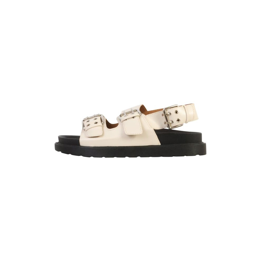 Sandali Joia Donna Con Cinturino Beige â Punta Aperta, Tacco Piatto, Sintetico