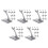 40Stk Kunststoff Flugzeugstand Displayhalter Modellhalter Grau 4